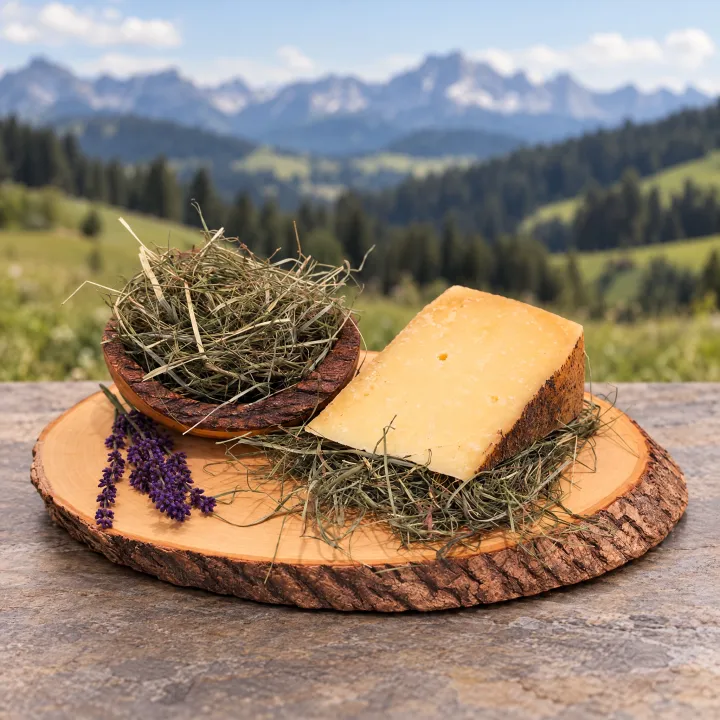 Heublumenkäse (Käse mit Kristallen)