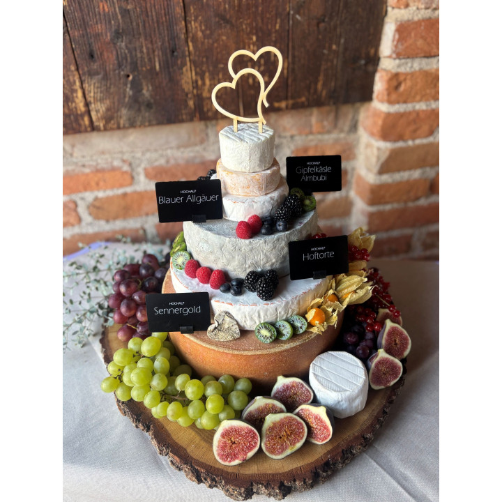 Käse Hochzeitstorte
